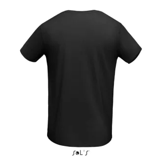   Férfi MARTIN környakas rövid ujjú póló, SOL'S SO02855, Deep Black-M