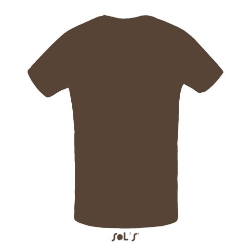 Férfi MARTIN környakas rövid ujjú póló, SOL'S SO02855,  Dark Khaki-M