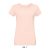 Női MARTIN testhezálló környakas rövid ujjú póló, SOL'S SO02856, Creamy Pink-XS