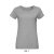 Női MARTIN testhezálló környakas rövid ujjú póló, SOL'S SO02856, Grey Melange-XL