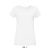 Női MARTIN testhezálló környakas rövid ujjú póló, SOL'S SO02856, White-S