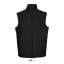 Férfi RACE cipzáras softshell mellény, SOL'S SO02887, Black-3XL