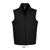 Férfi RACE cipzáras softshell mellény, SOL'S SO02887, Black-S
