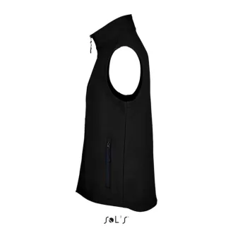   Férfi RACE cipzáras softshell mellény, SOL'S SO02887, Black-S