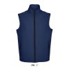 Férfi RACE cipzáras softshell mellény, SOL'S SO02887, French Navy-S