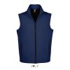 Férfi RACE cipzáras softshell mellény, SOL'S SO02887, French Navy-S