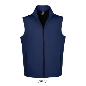   Férfi RACE cipzáras softshell mellény, SOL'S SO02887, French Navy-S
