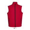 Férfi RACE cipzáras softshell mellény, SOL'S SO02887, Pepper Red-S