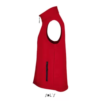   Férfi RACE cipzáras softshell mellény, SOL'S SO02887, Pepper Red-S