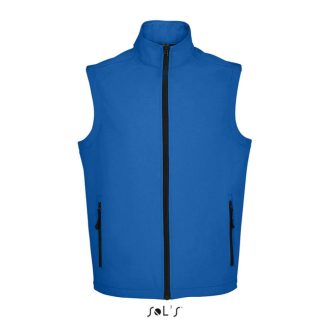   Férfi RACE cipzáras softshell mellény, SOL'S SO02887, Royal Blue-S