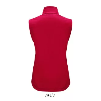   Női RACE cipzáras softshell mellény, SOL'S SO02888, Pepper Red-S