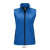 Női RACE cipzáras softshell mellény, SOL'S SO02888, Royal Blue-S