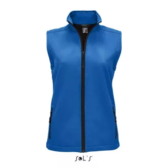   Női RACE cipzáras softshell mellény, SOL'S SO02888, Royal Blue-S