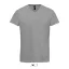 Férfi MPERIAL V-nyakú rövid ujjú póló, SOL'S SO02940, Grey Melange-3XL