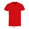 Férfi MPERIAL V-nyakú rövid ujjú póló, SOL'S SO02940, Red-M