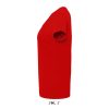 Női MPERIAL V-nyakú rövid ujjú póló, SOL'S SO02941, Red-S