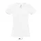 Női MPERIAL V-nyakú rövid ujjú póló, SOL'S SO02941, White-XL