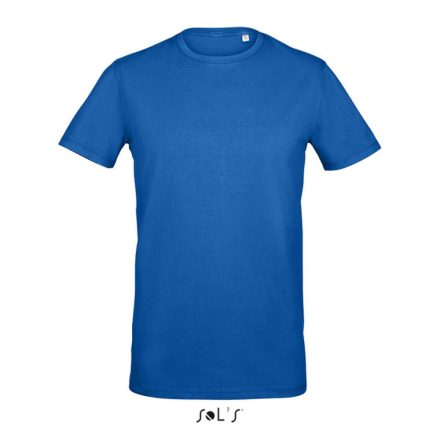 Férfi MILLENIUM sztreccs póló, kereknyakú rövid ujjú, SOL'S SO02945, Royal Blue-M