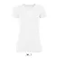 Női MILLENIUM kereknyakú rövid ujjú sztreccs póló, SOL'S SO02946, White-L