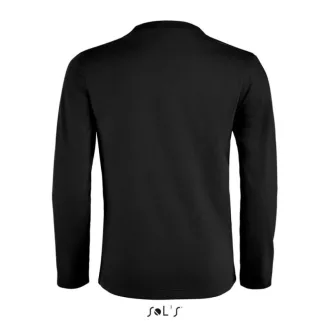   Gyerek IMPERIAL hosszú ujjú környakas póló, SOL'S SO02947, Deep Black-4A