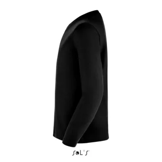   Gyerek IMPERIAL hosszú ujjú környakas póló, SOL'S SO02947, Deep Black-4A
