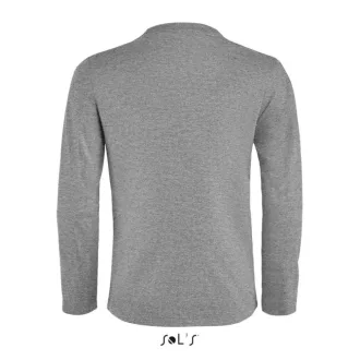   Gyerek IMPERIAL hosszú ujjú környakas póló, SOL'S SO02947, Grey Melange-4A