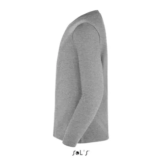   Gyerek IMPERIAL hosszú ujjú környakas póló, SOL'S SO02947, Grey Melange-4A