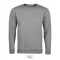 Férfi környakas pulóver, SOL'S SO02990, Grey Melange-S