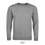 Férfi környakas pulóver, SOL'S SO02990, Grey Melange-S