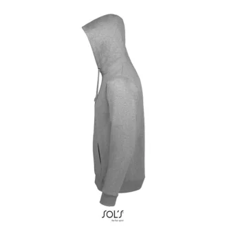   Uniszex kapucnis pulóver, SOL'S SO02991, Grey Melange-S