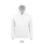 Uniszex kapucnis pulóver, SOL'S SO02991, White-2XL