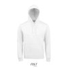 Uniszex kapucnis pulóver, SOL'S SO02991, White-S