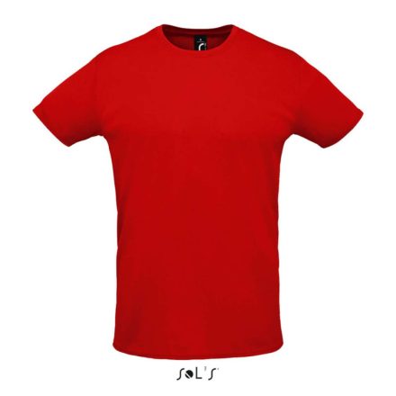 Uniszex rövid ujjú sport póló, SOL'S SO02995, Red-L