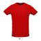 Uniszex rövid ujjú sport póló, SOL'S SO02995, Red-XL