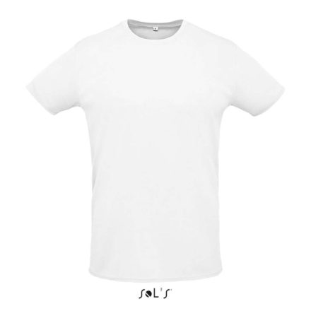 Uniszex rövid ujjú sport póló, SOL'S SO02995, White-L
