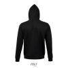 Férfi cipzáros kapucnis pulóver, SOL'S SO03105, Black-XL