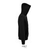 Férfi cipzáros kapucnis pulóver, SOL'S SO03105, Black-XL