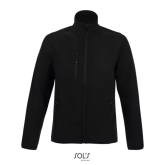   Női RADIAN 3 rétegű cipzáras softshell dzseki, SOL'S SO03107, Black-2XL