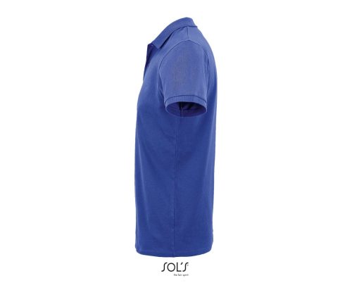 Férfi PLANET organikus rövid ujjú galléros póló, SOL'S SO03566, Royal Blue-XL