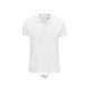 Férfi PLANET organikus rövid ujjú galléros póló, SOL'S SO03566, White-4XL