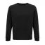 Uniszex  organikus környakas pulóver, SOL'S SO03567, Black-2XL