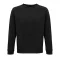 Uniszex  organikus környakas pulóver, SOL'S SO03567, Black-XL