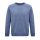 Uniszex  organikus környakas pulóver, SOL'S SO03567, Blue-S