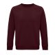Uniszex  organikus környakas pulóver, SOL'S SO03567, Burgundy-XS