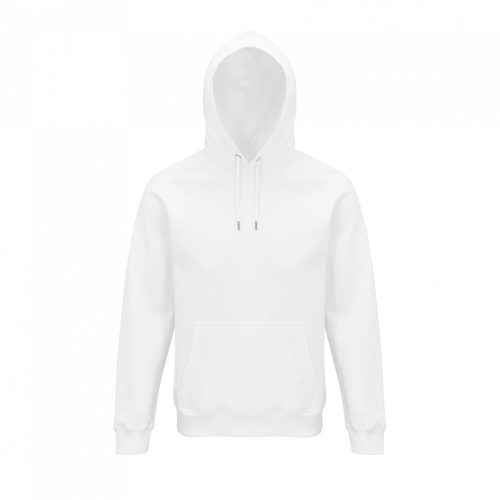 Uniszex  organikus kapucnis pulóver, SOL'S SO03568, White-2XL
