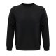 Uniszex  organikus környakas pulóver frottír béléssel, SOL'S SO03574, Black-M