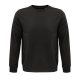Uniszex  organikus környakas pulóver frottír béléssel, SOL'S SO03574, Deep Charcoal Grey-L