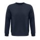 Uniszex  organikus környakas pulóver frottír béléssel, SOL'S SO03574, French Navy-2XL
