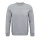 Uniszex  organikus környakas pulóver frottír béléssel, SOL'S SO03574, Grey Melange-S