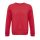 Uniszex  organikus környakas pulóver frottír béléssel, SOL'S SO03574, Red-S